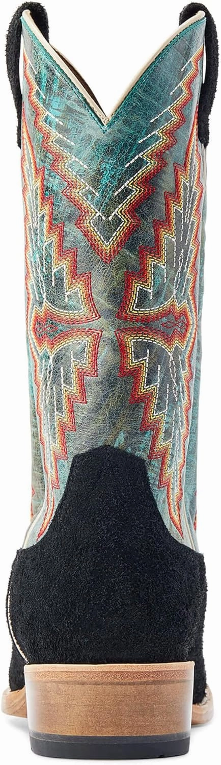 ARIAT Men's Futurity Showman Dark Copper Roughout Classic Black Top
