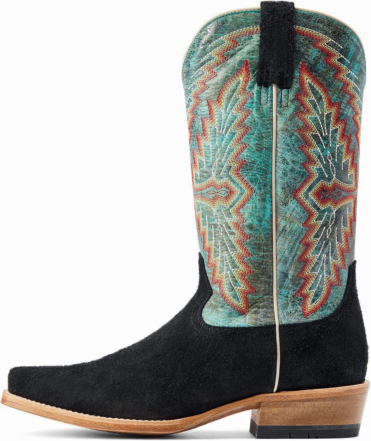 ARIAT Men's Futurity Showman Dark Copper Roughout Classic Black Top