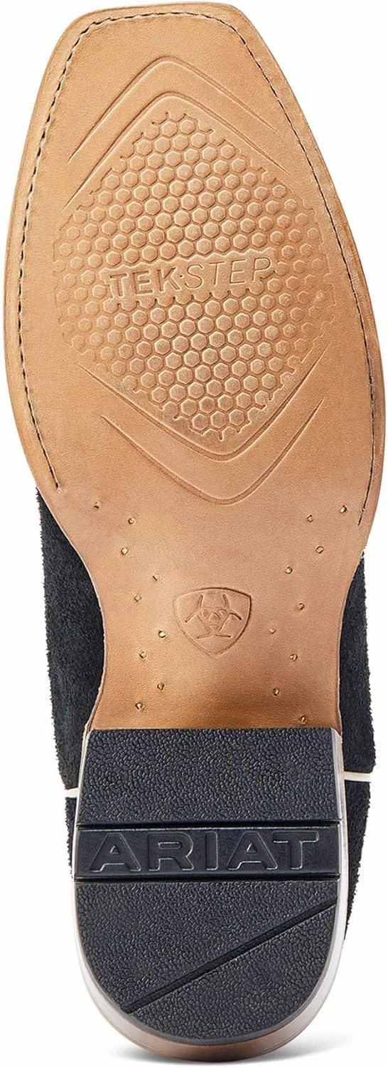 ARIAT Men's Futurity Showman Dark Copper Roughout Classic Black Top