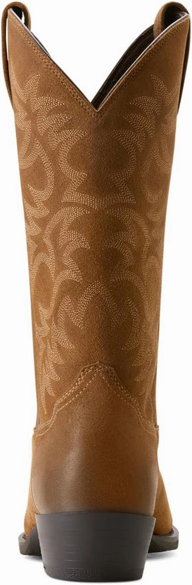 ARIAT Mens Heritage Embroidered Round Toe Pull On Casual Boots Mid Calf - Brown