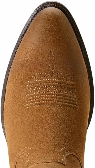 ARIAT Mens Heritage Embroidered Round Toe Pull On Casual Boots Mid Calf - Brown