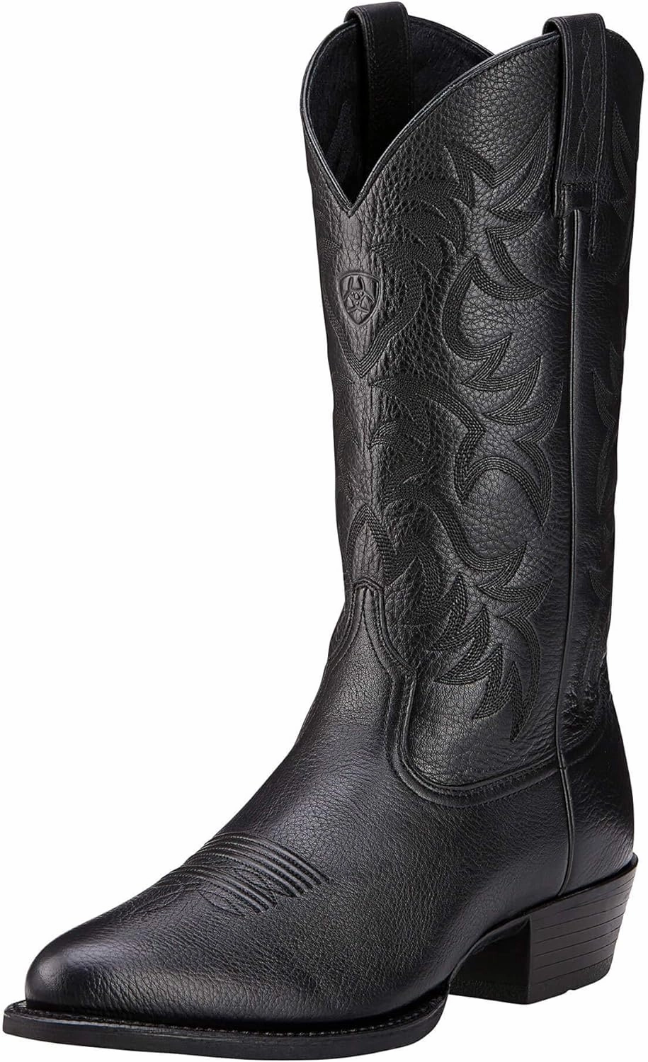 ARIAT Mens Heritage Embroidered Round Toe Pull On Casual Boots Mid Calf - Brown