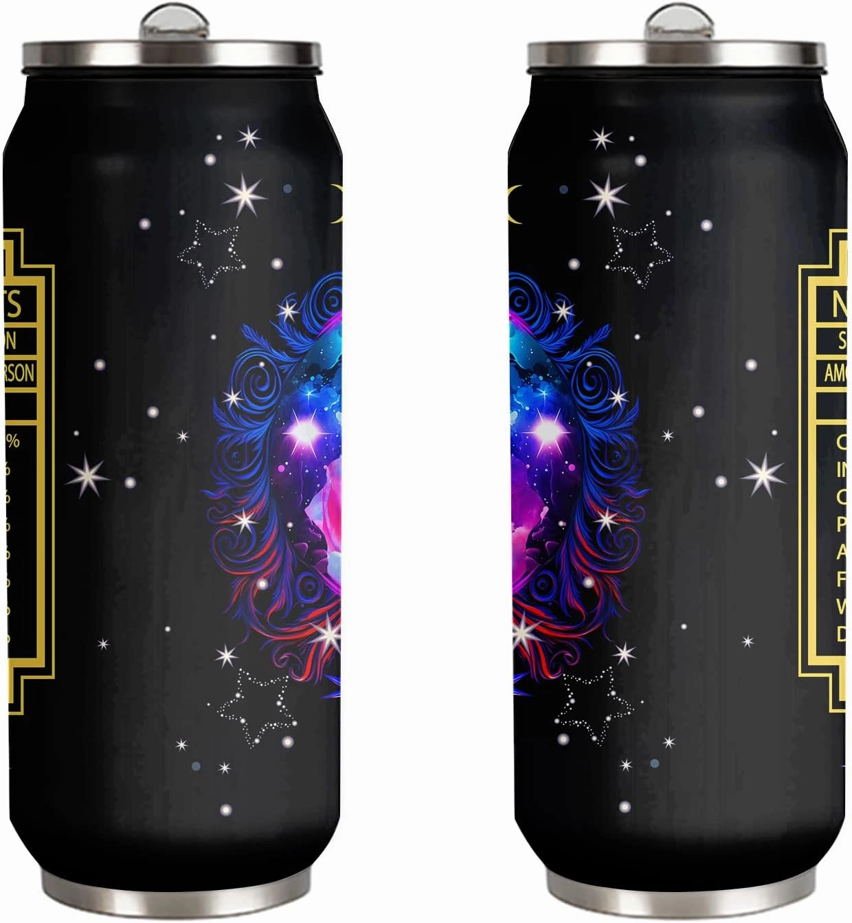 Aries Constellation Stainless Steel Tumbler With Straw Lid - 17 Oz Zodiac Coffee Mug for Men Women Astrology Fans Birthday Gifts Car Cup