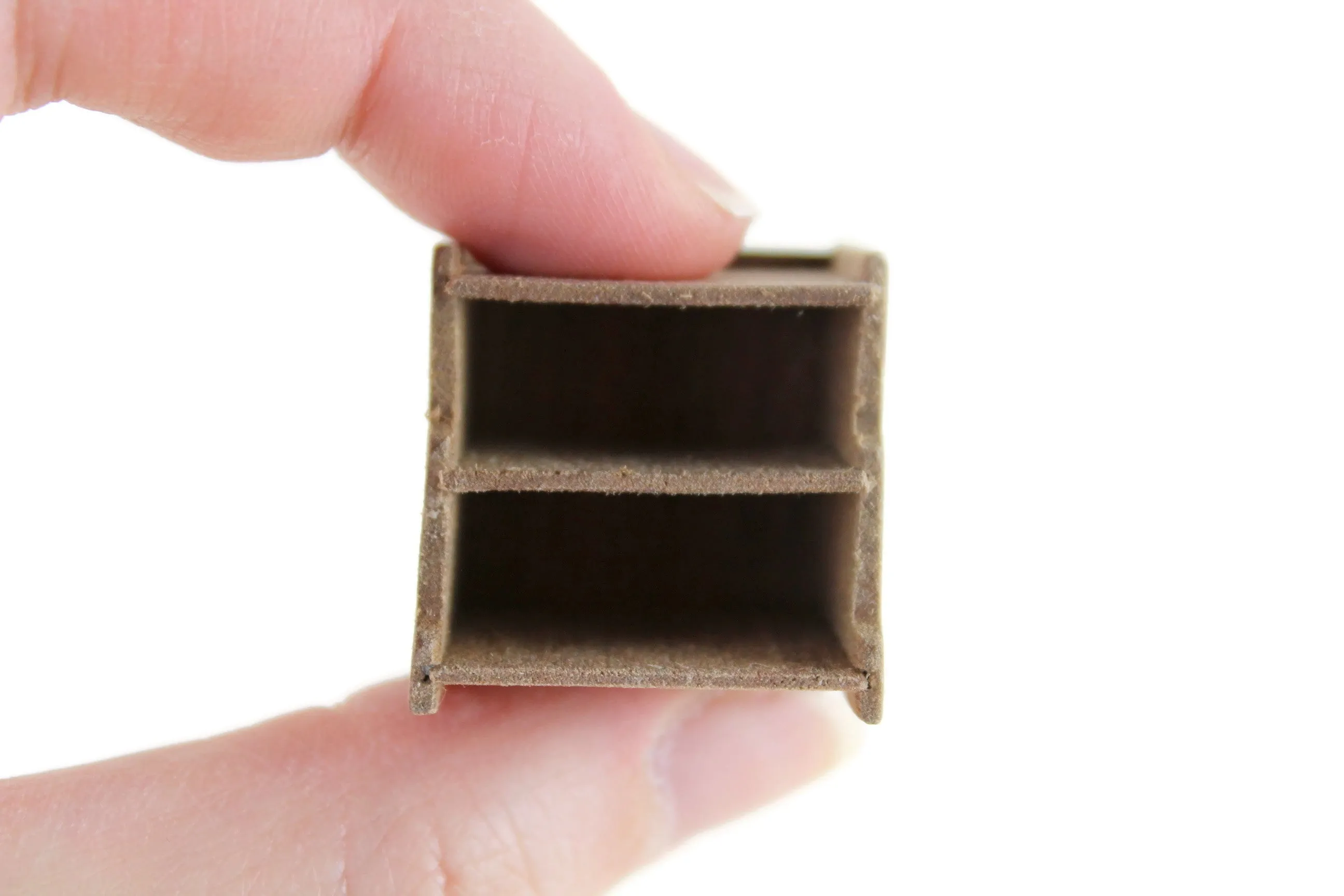 Artisan-Made 1:12 Miniature Dollhouse Wooden Paper File Sorter Organizer