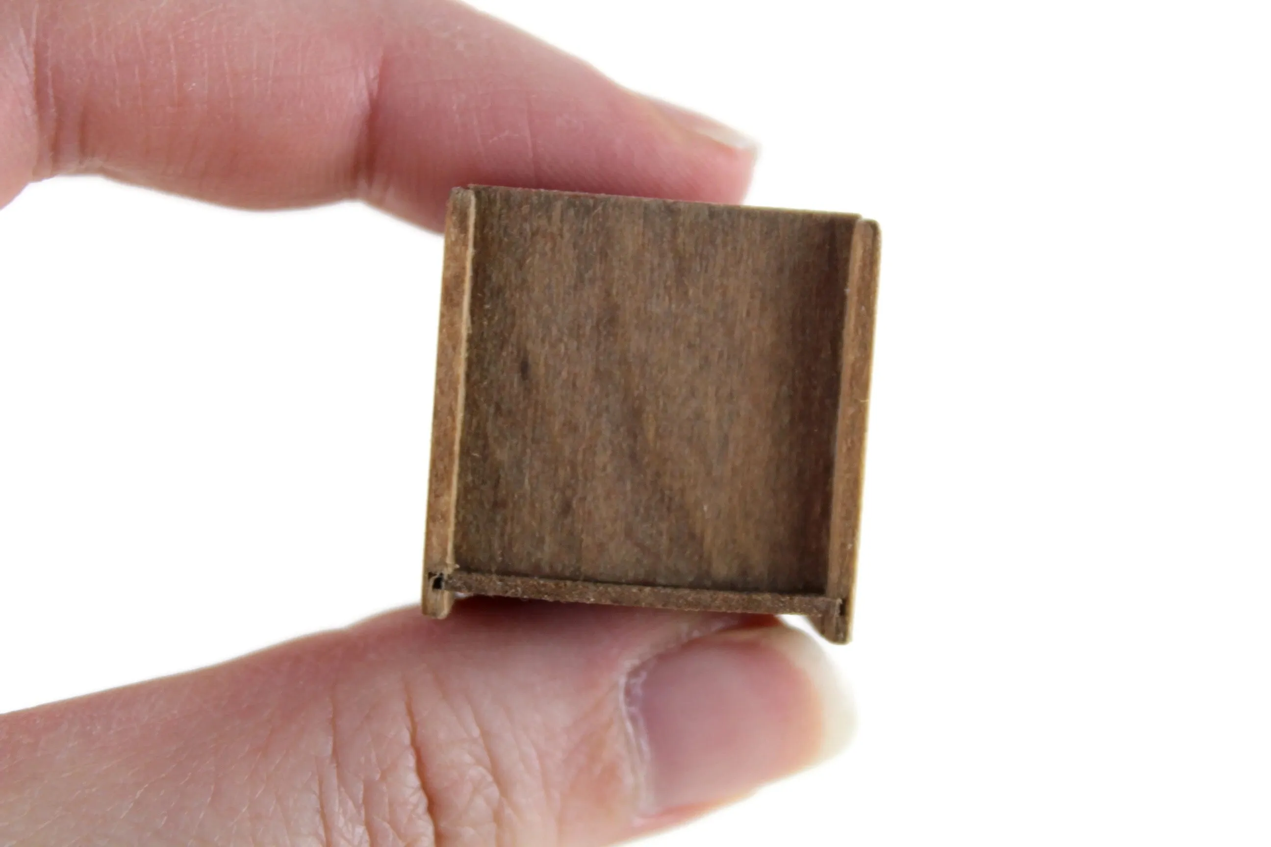 Artisan-Made 1:12 Miniature Dollhouse Wooden Paper File Sorter Organizer
