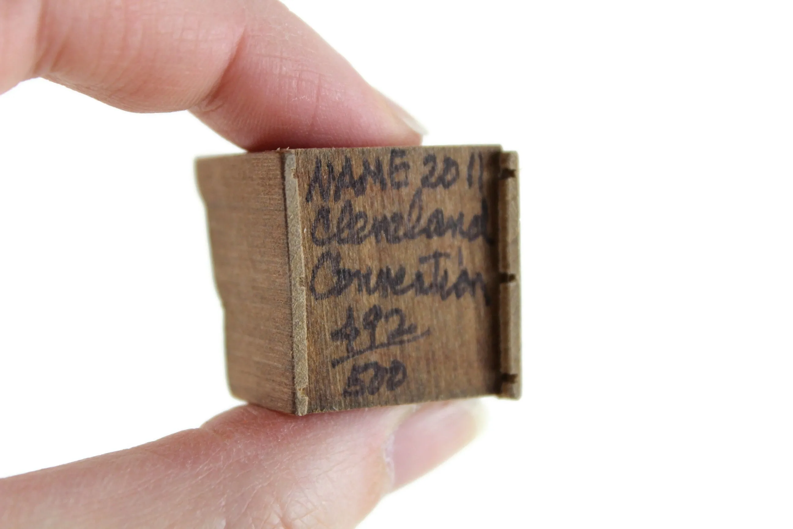 Artisan-Made 1:12 Miniature Dollhouse Wooden Paper File Sorter Organizer
