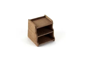 Artisan-Made 1:12 Miniature Dollhouse Wooden Paper File Sorter Organizer