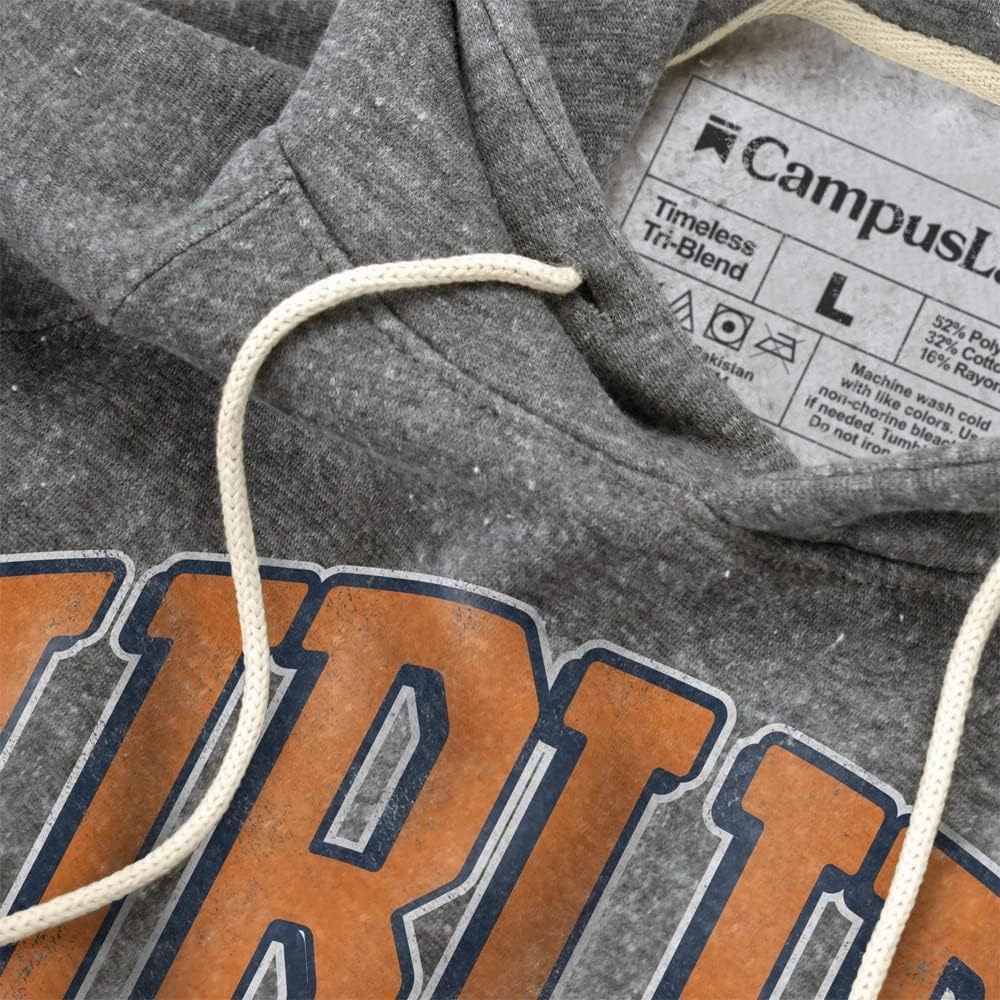 Auburn University Classic Seal Unisex Adult Slim Fit Pull-Over Heather Hoodie