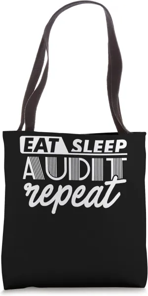 Audit Auditor Accountant CPA Bookkeeper Enforce Funny Cute Tote Bag