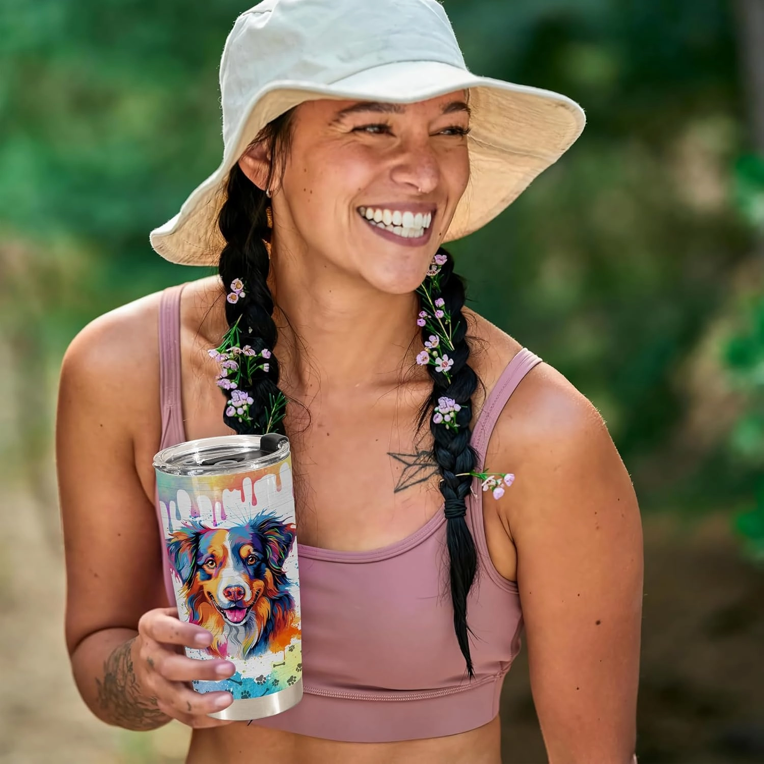 Australian Shepherd Tumbler – 20oz Stainless Steel Tumbler Cup Mug, Funny and Unique Gift for Aussie Dog Owners, Perfect for Mothers Day, Fathers Day, Birthday, and Anniversary Celebrations