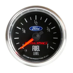 AutoMeter Products 2-1/16 in. FUEL LEVEL, PROGRAMMABLE 0-280 O, FORD RACING PN. 880400