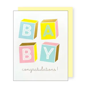 Baby Blocks Card