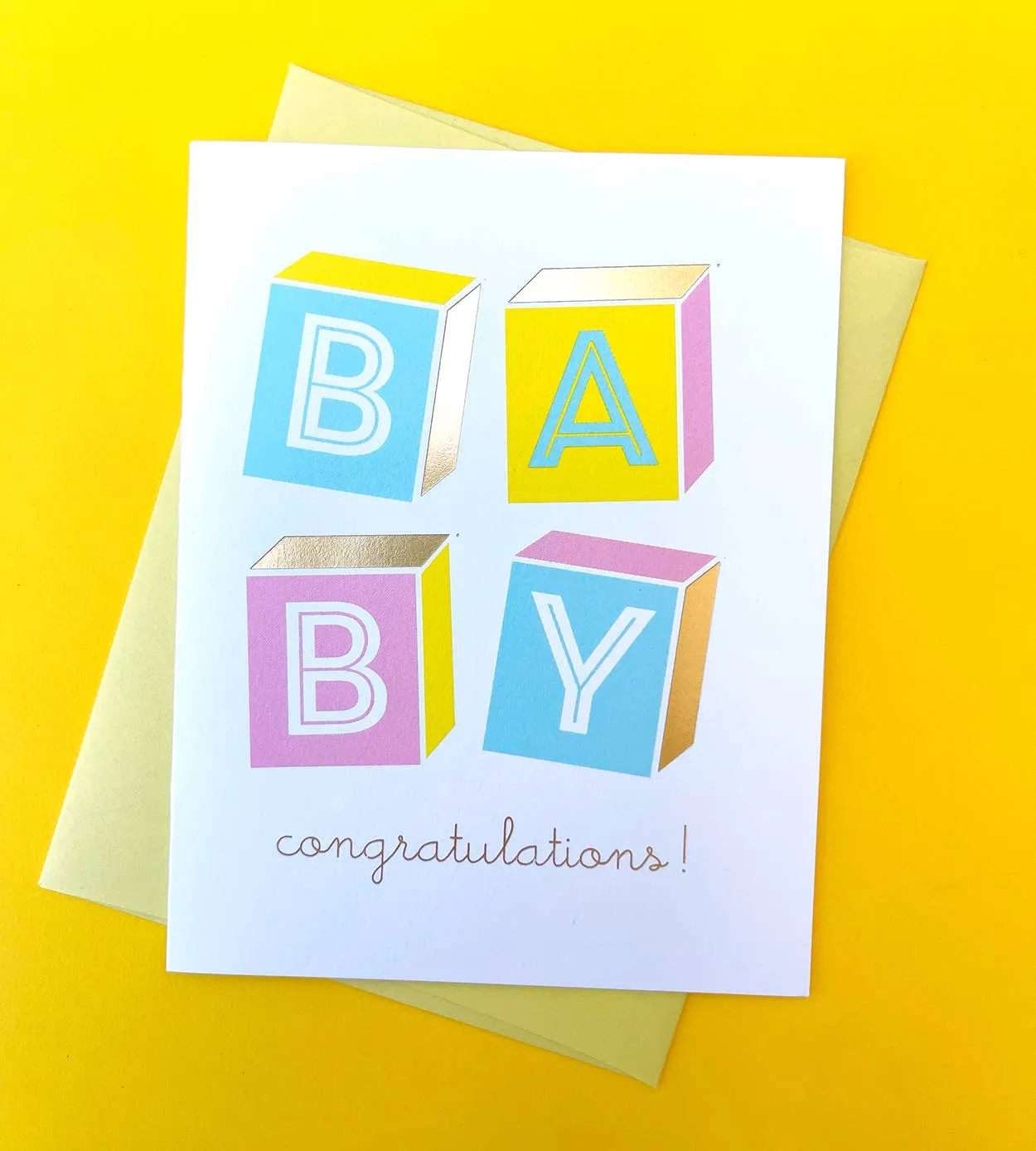 Baby Blocks Card