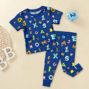 Bamboo Navy Alphabet Outfit for Baby – Soft and Smart