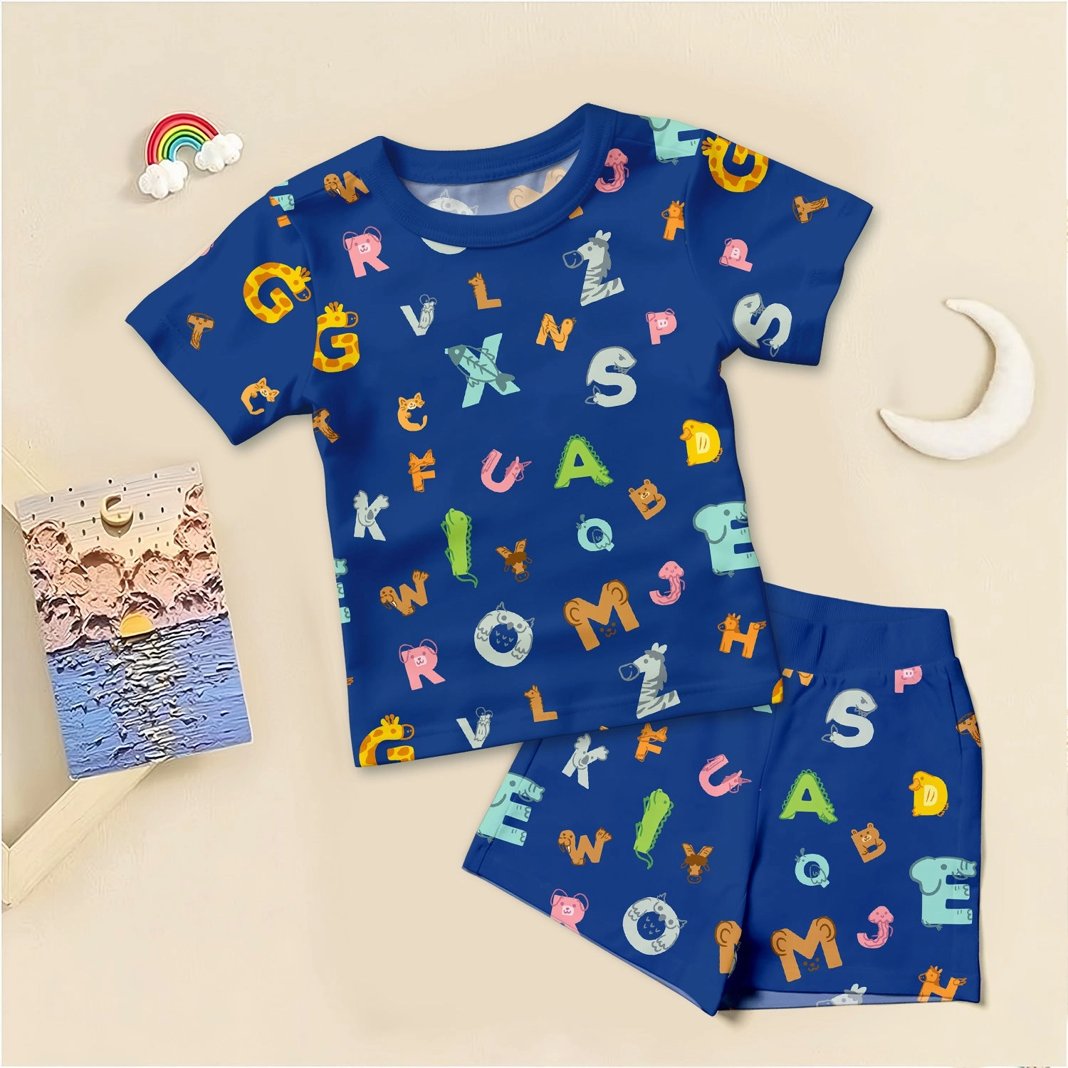 Bamboo Navy Alphabet Outfit for Baby – Soft and Smart