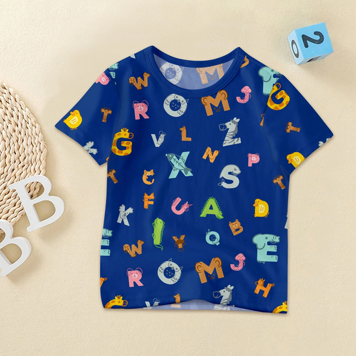 Bamboo Navy Alphabet Outfit for Baby – Soft and Smart
