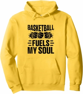 Basketball Fuels My Soul Shoot Court Player Pullover Hoodie