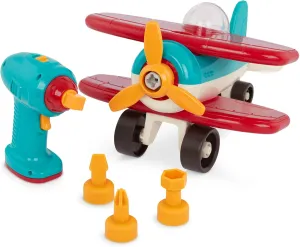 Battat – Classic Construction Toy – Pretend Play Toys – Toddler Plane Playset – Dexterity Building Toy – 3 Years   – Take-Apart Airplane