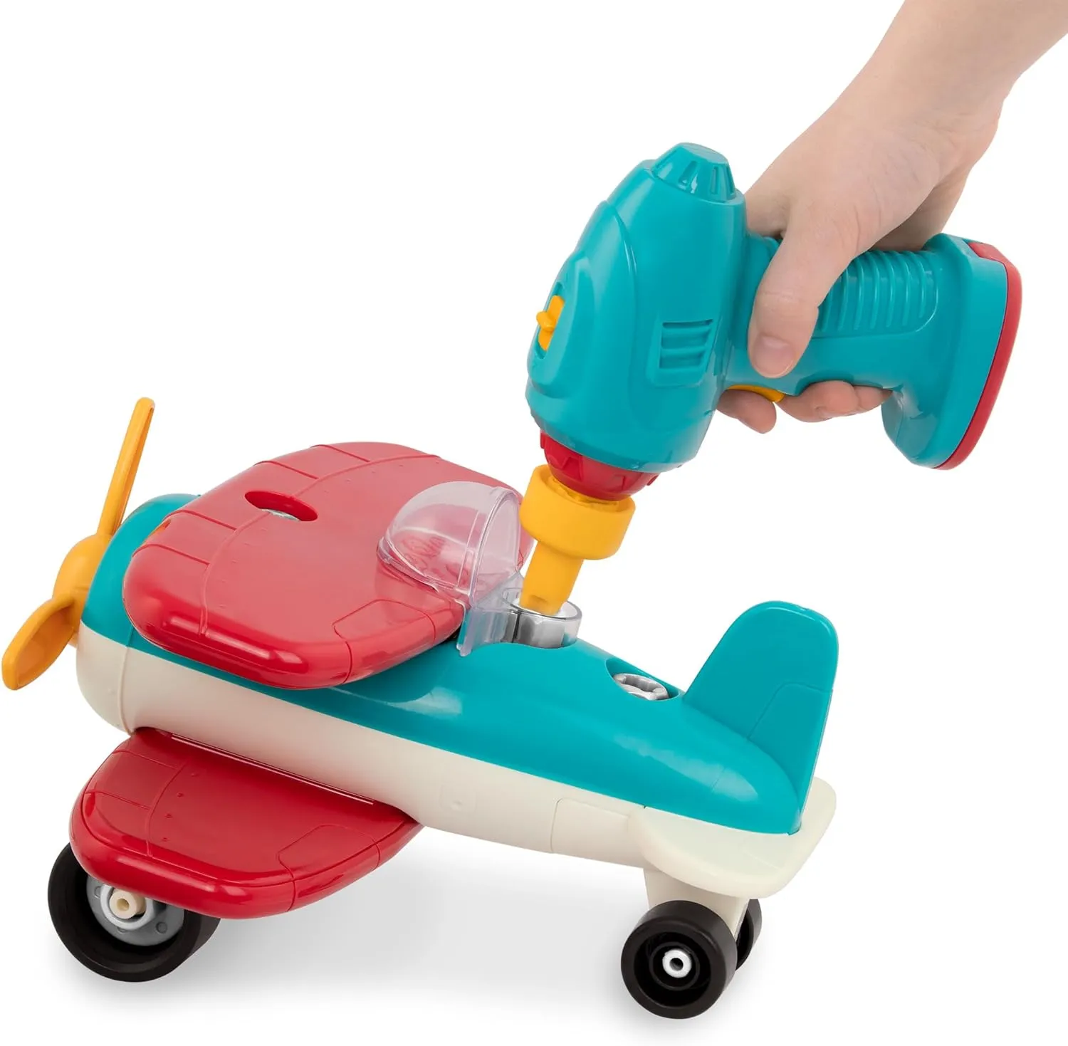 Battat – Classic Construction Toy – Pretend Play Toys – Toddler Plane Playset – Dexterity Building Toy – 3 Years   – Take-Apart Airplane