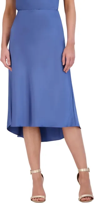 BCBGMAXAZRIA Women's Pull on Vintage Satin Midi Skirt