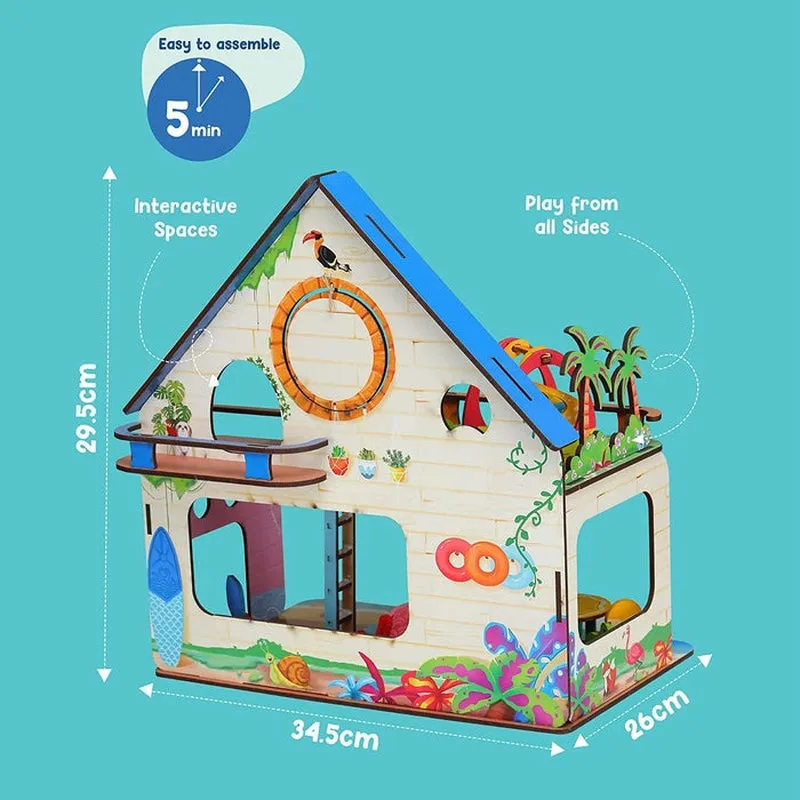 Beachvilla The Weekend Escape All Side Play Doll House