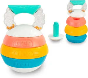 BEBE FUERTE Stack and Count Kettlebell Activity Toy by Robin Arzon - Bilingual Stacking Toys - Baby Workout Toys - Baby and Toddler Gifts for Ages 6 Months and Up