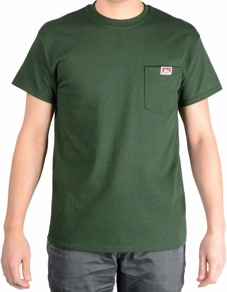 Ben Davis Men's Short Sleeve Heavyweight Pocket T-Shirt