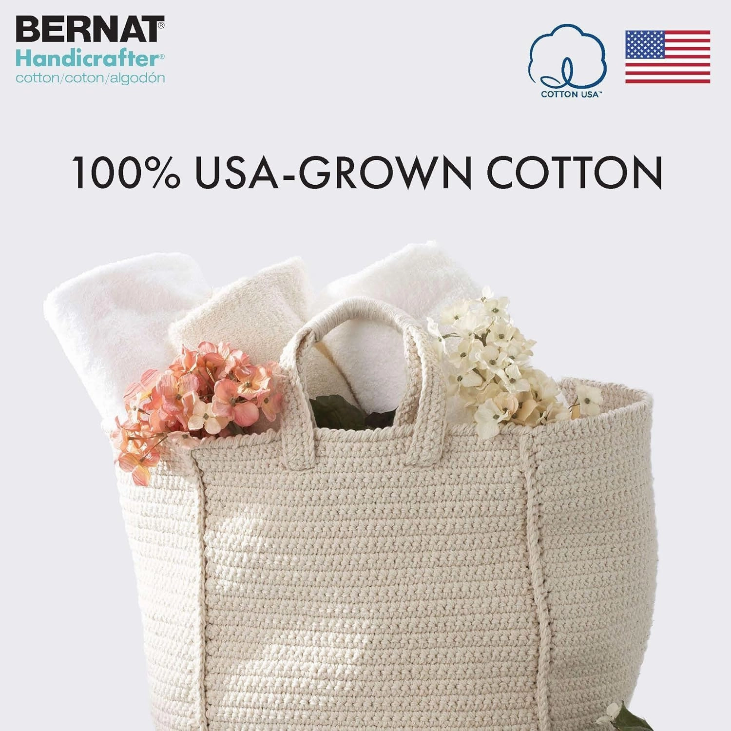 Bernat Handicrafter Cotton Big Ball Mod Ombre Yarn - 2 Pack of 340g/12oz - Cotton - 4 Medium (Worsted) - 608 Yards - Knitting/Crochet