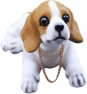BESPORTBLE Dashboard Animal Dog Puppy: car Dog Decoration Desktop Shaking Head Dog Dolls Figurines Statue for Home Car Store Decoration car Dashboard Ornaments Beagle Dashboard Decorations
