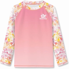 BesserBay Girls UV Protection Raglan Long Sleeve Rashguard Top 4-14 Years