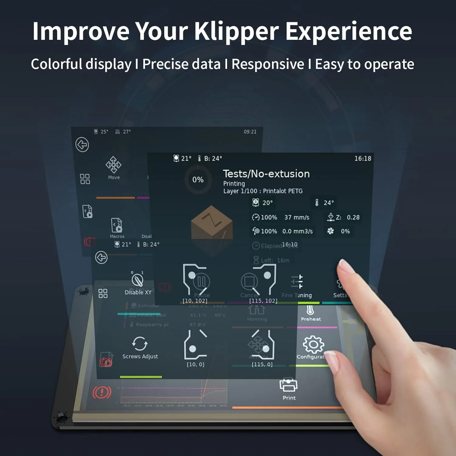 BIGTREETECH TFT35 SPI V2.1 Touch Screen Display 3.5 Inches Smart Controller Panel Use with CB1   BTT Manta E3EZ / Manta M8P / Manta M4P / Manta M5P to Run Klipper