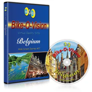 Bike-O-Vision - Belgium - Virtual Cycling Journey - Perfect for Indoor Cycling and Treadmill Workouts