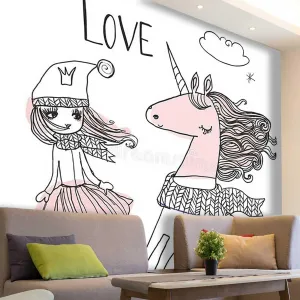 Boho Decor Peel and Stick Paper Cute Simple Kids Removable Backsplash for Renters Dollhouse No Extra Glue Needed (W) 137.8" X(H) 110"