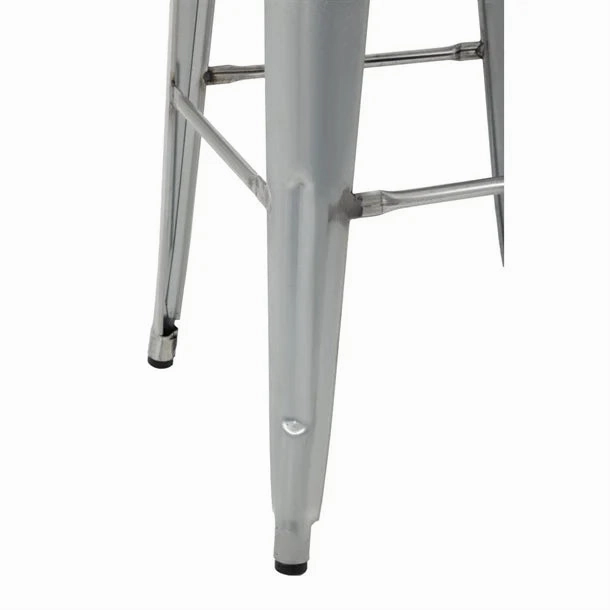 Bolero GM638 - Four Bistro High Stools with Wooden Seat Pads