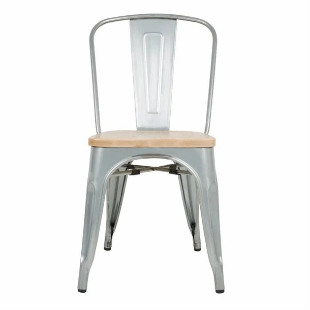 Bolero GM642 - Four Dining Side Chairs with Wood Seat Pads