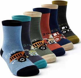 Boys Winter Warm Socks Kids Cotton Crew Socks Cartoon Crew Socks For Boys