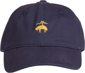 Brooks Brothers Men’s Classic 100% Cotton Twill Baseball Cap - Woven Logo One-Size Adjustable Hat, Navy Classic