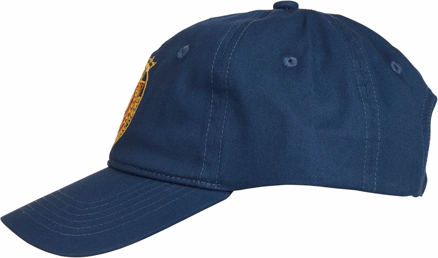 Brooks Brothers Men’s Classic 100% Cotton Twill Baseball Cap - Woven Logo One-Size Adjustable Hat, Navy Classic