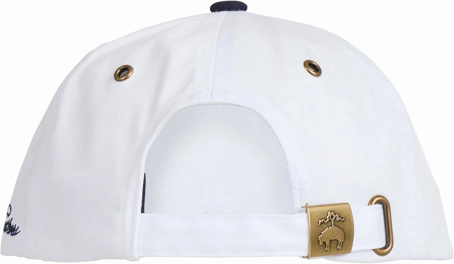 Brooks Brothers Men’s Classic 100% Cotton Twill Baseball Cap - Woven Logo One-Size Adjustable Hat, Navy Classic