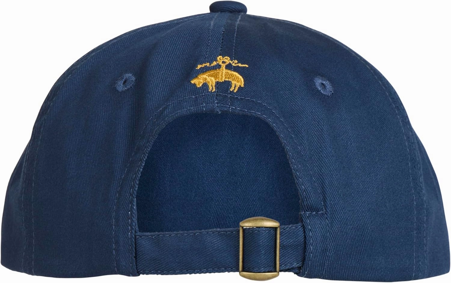 Brooks Brothers Men’s Classic 100% Cotton Twill Baseball Cap - Woven Logo One-Size Adjustable Hat, Navy Classic