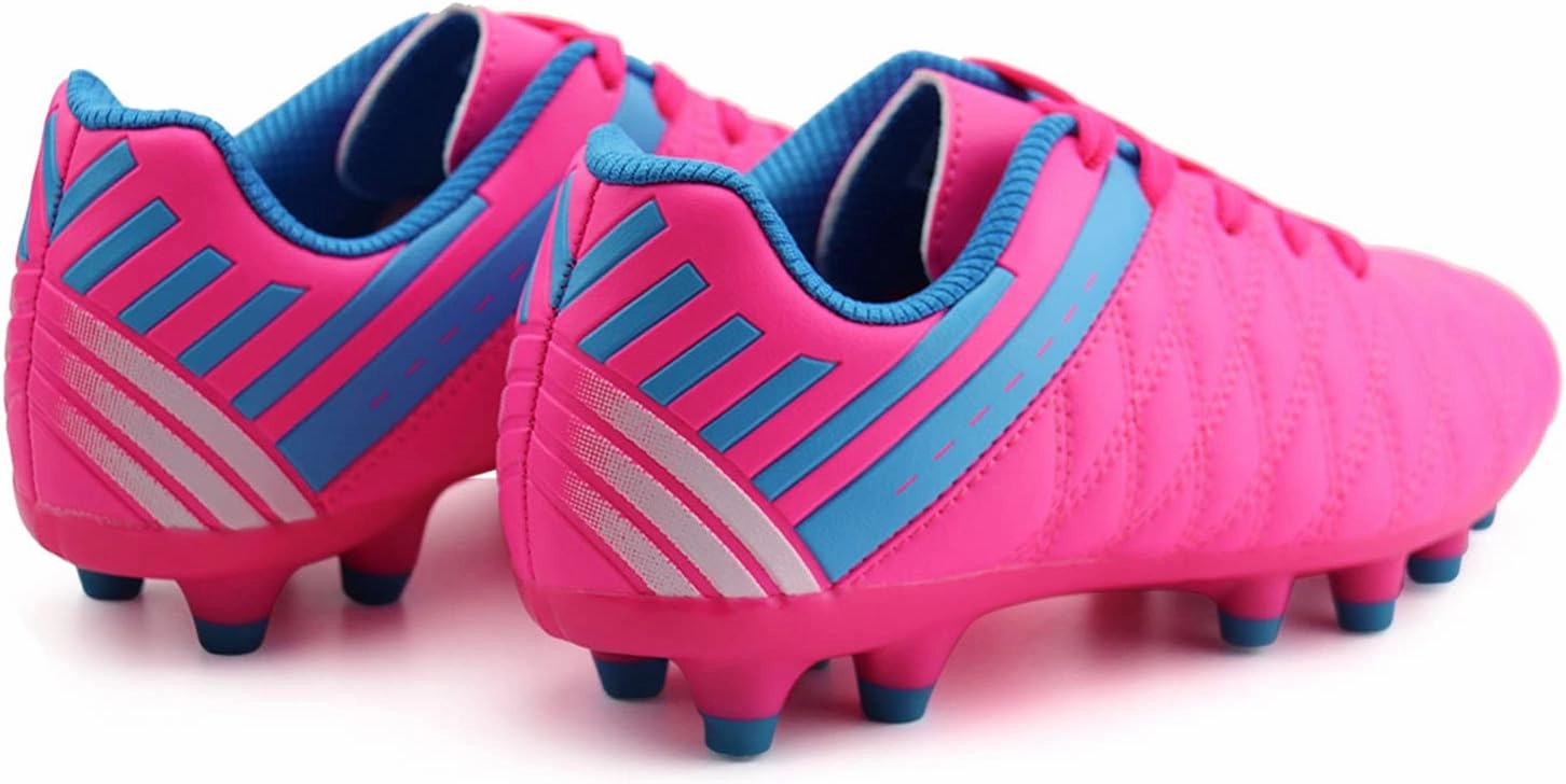 brooman Kids Athletic Soccer Cleats Boys Girls Outdoor Firm Ground Football Shoes