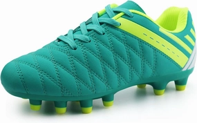 brooman Kids Athletic Soccer Cleats Boys Girls Outdoor Firm Ground Football Shoes