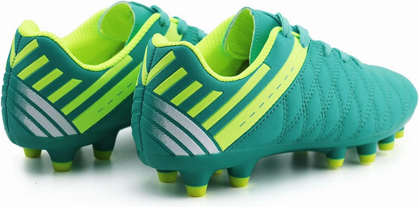 brooman Kids Athletic Soccer Cleats Boys Girls Outdoor Firm Ground Football Shoes