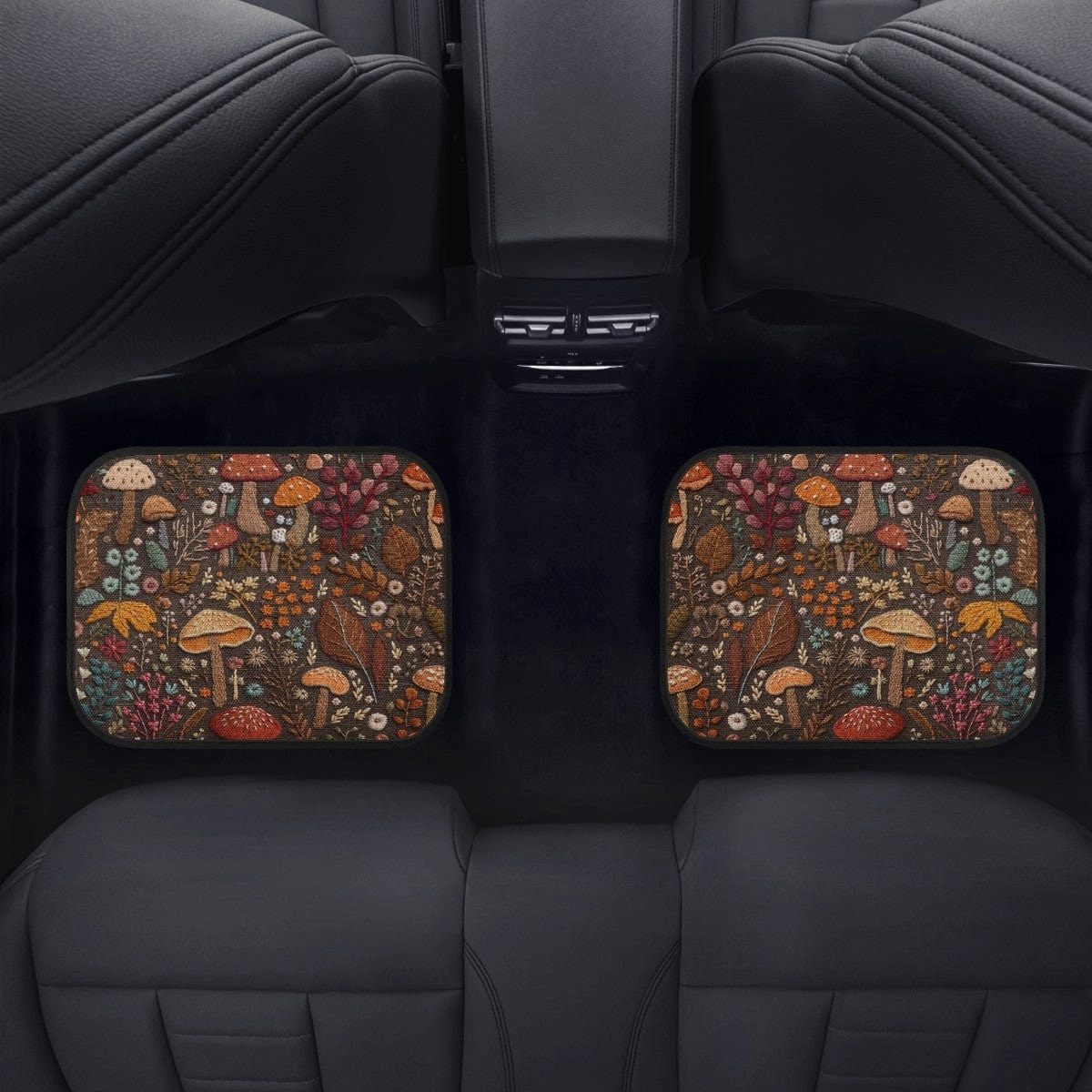 Brown Mushrooms Car Floor Mats