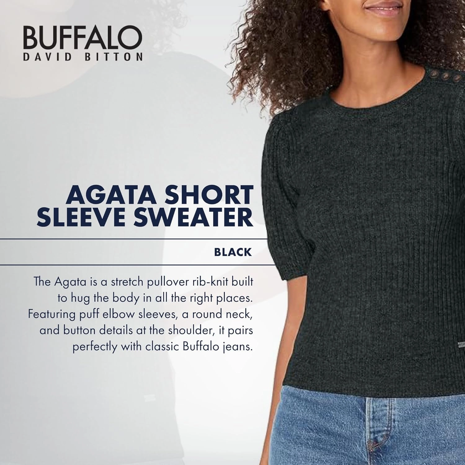 Buffalo David Bitton Women's Agata Ss Sweater