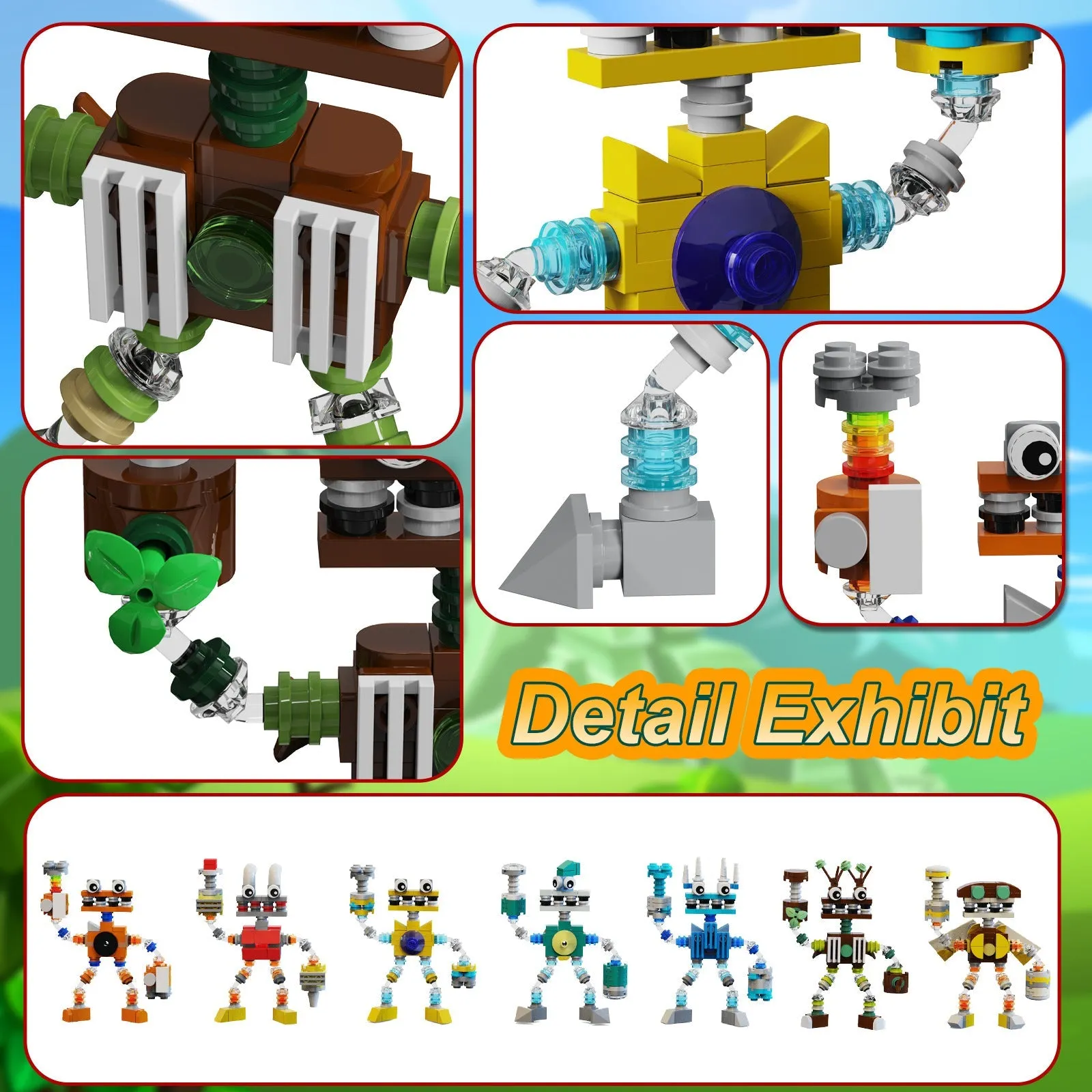 Buildmoc Building Blocks Toy Choir-Cute Singing Combination Children Assembling Building Blocks Toys