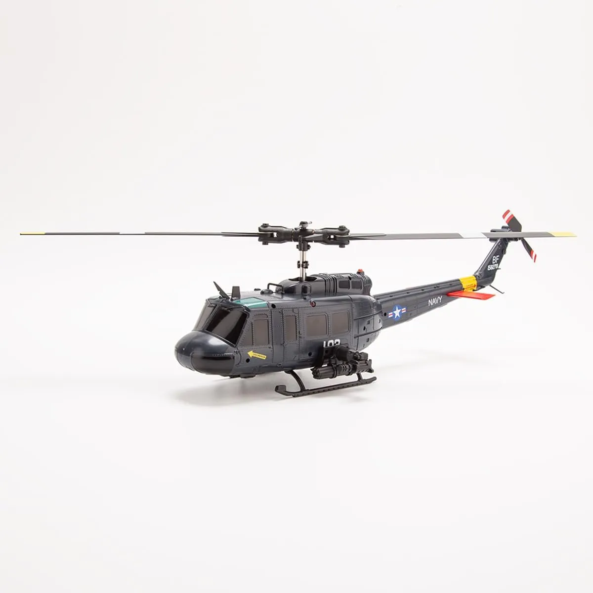 C032 UH-1 Huey RC Helicopter for Adults - 1/48 Scale 2.4G 6CH Flybarless Remote Control Helicopter, 3D Stunt Flight & High-Precision RC Airplane for Beginners