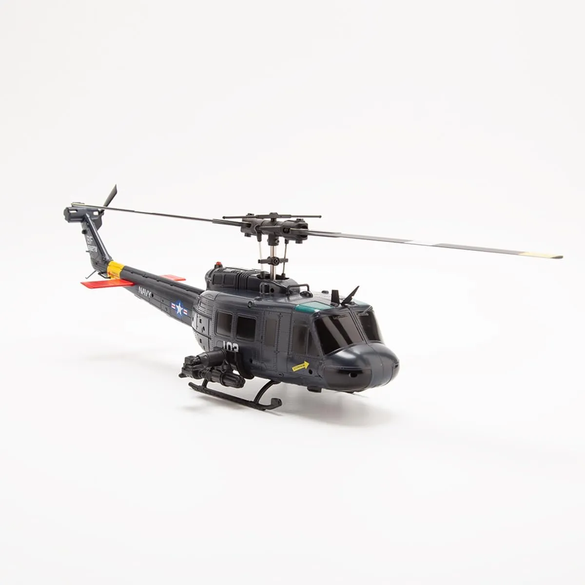 C032 UH-1 Huey RC Helicopter for Adults - 1/48 Scale 2.4G 6CH Flybarless Remote Control Helicopter, 3D Stunt Flight & High-Precision RC Airplane for Beginners
