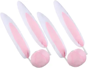Cabilock 2Sets Bunny Ear Car Ornaments of Rabbit Ears for Vehicle Decor Cute Rabbit Accessories for Home Garden and Dollhouse Present for Rabbit Year