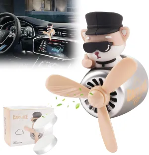 Car Air Fresheners Cartoon Pilot Automotive Air Outlet Propeller Cute Car Diffuser Creative Car Perfume Decoration for Car Vent Clips Car Vent Clip Air Freshener Accessories for Women Men
